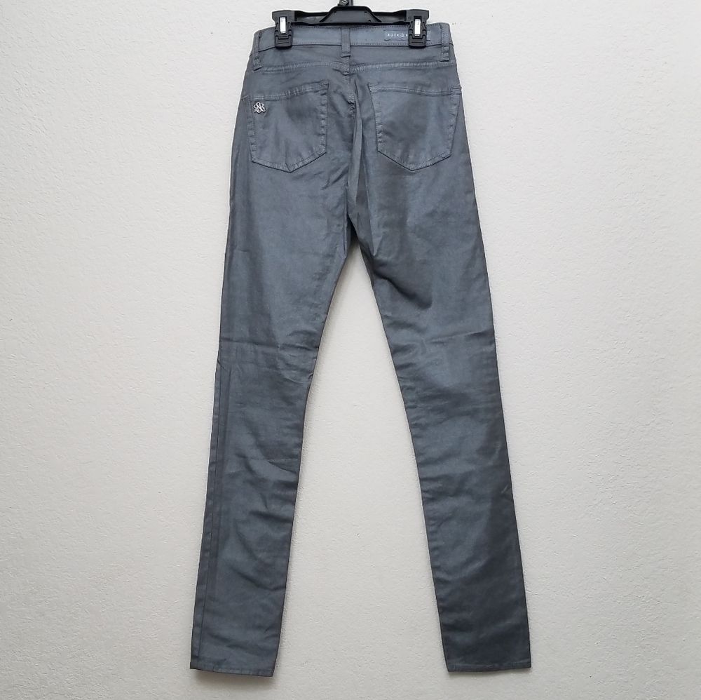 Rock & Republic Grey Shimmery Berlin Skinny Jeans - Picture 3 of 4